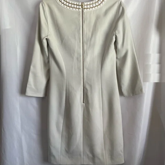 Lilly Pulitzer Women’s Bennett Shift Bead Jewel Dress Cameo White 2 - Picture 5 of 12